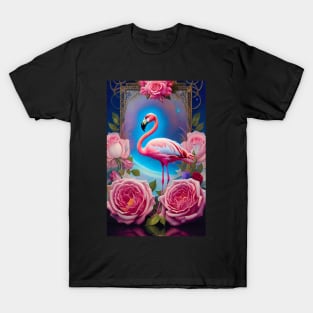 Flamingo Art Nouveau T-Shirt